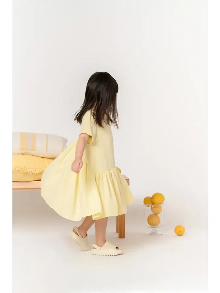 Hi-low Drop Waist Dress