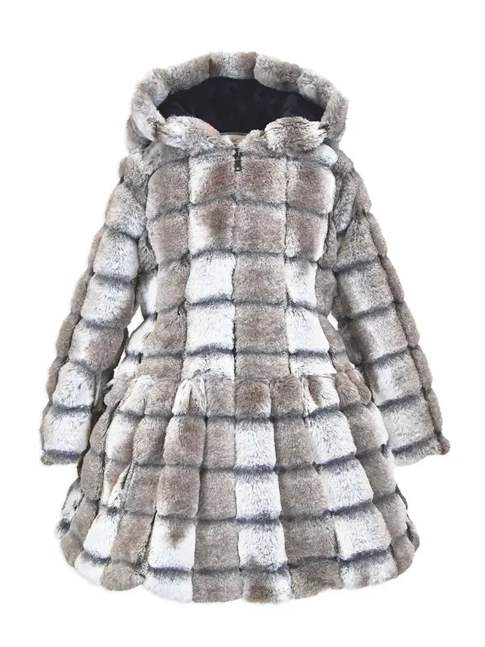 Hooded Zip Front Coat