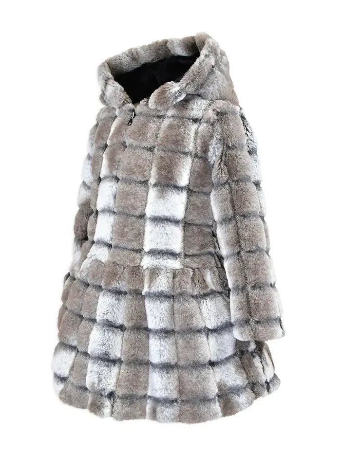 Hooded Zip Front Coat