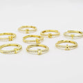 Initials Gold Ring