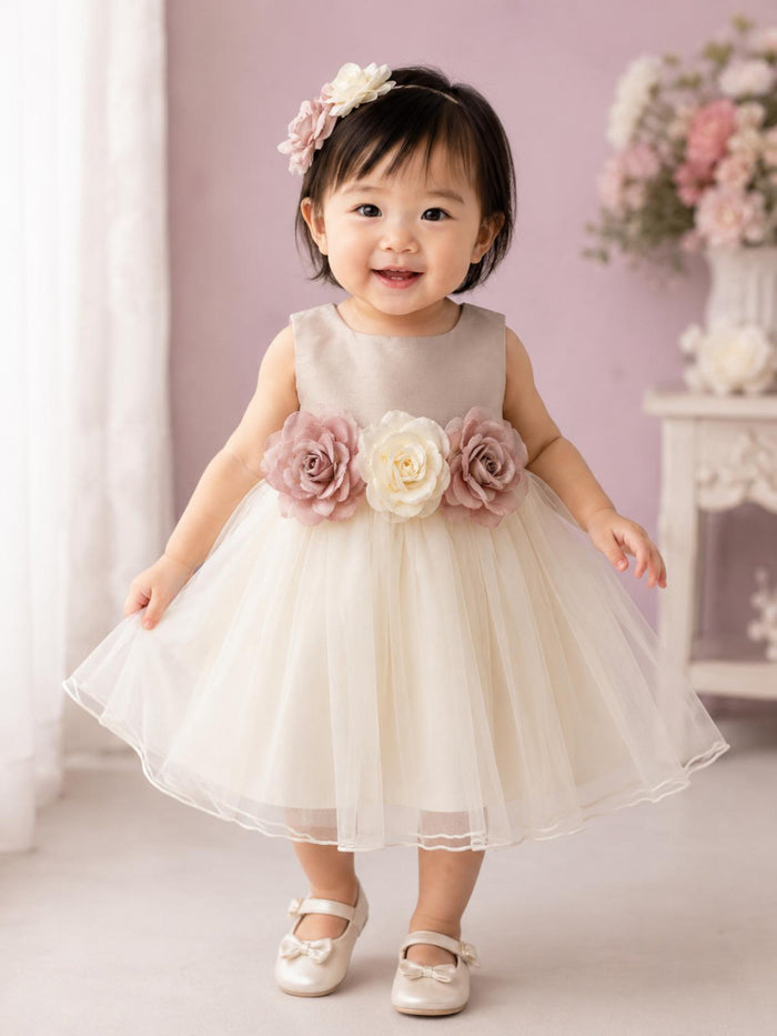 Ivory &amp; Blush Rose Special Occasion Dress
