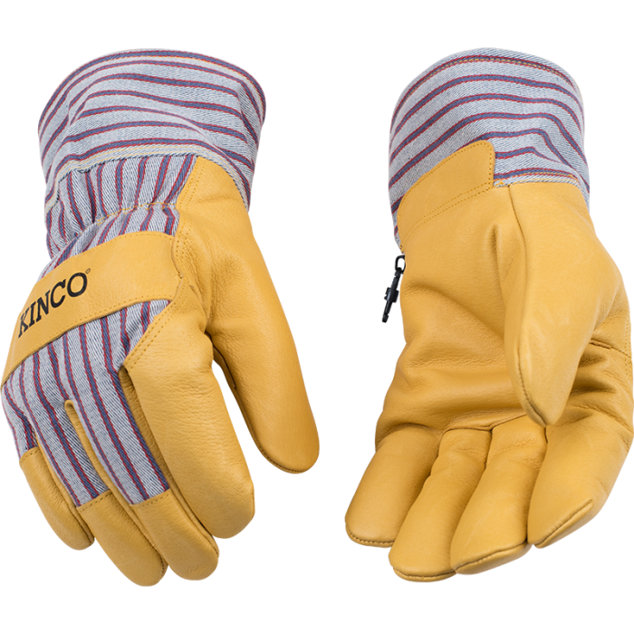 Kinco 1927® Lined Premium Grain Pigskin Palm with Safety Cuff