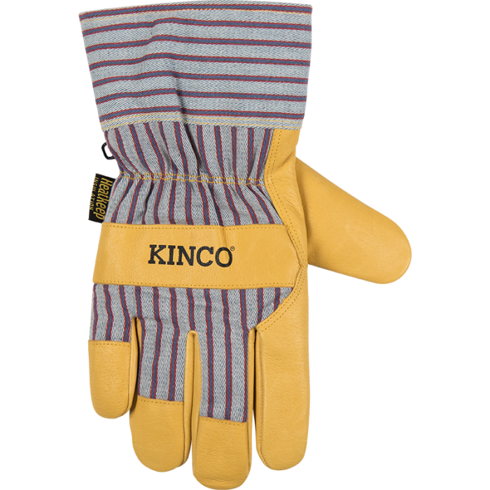 Kinco 1927® Lined Premium Grain Pigskin Palm with Safety Cuff