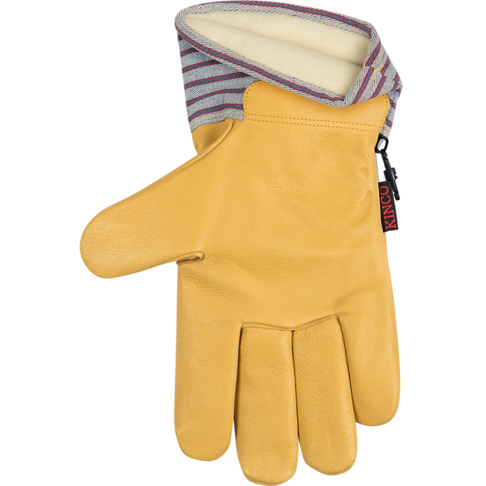 Kinco 1927® Lined Premium Grain Pigskin Palm with Safety Cuff
