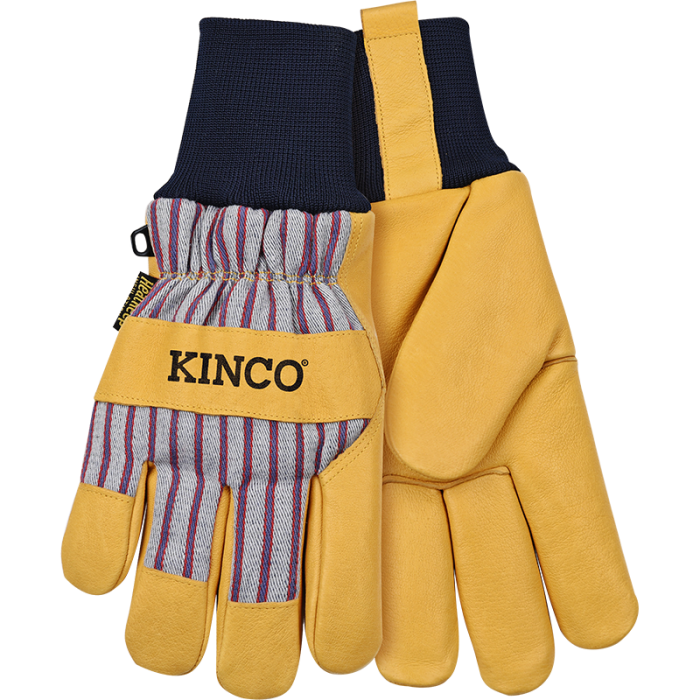 Kinco 1927KW™ Lined Premium Grain Pigskin Palm with Knit Wrist Gloves