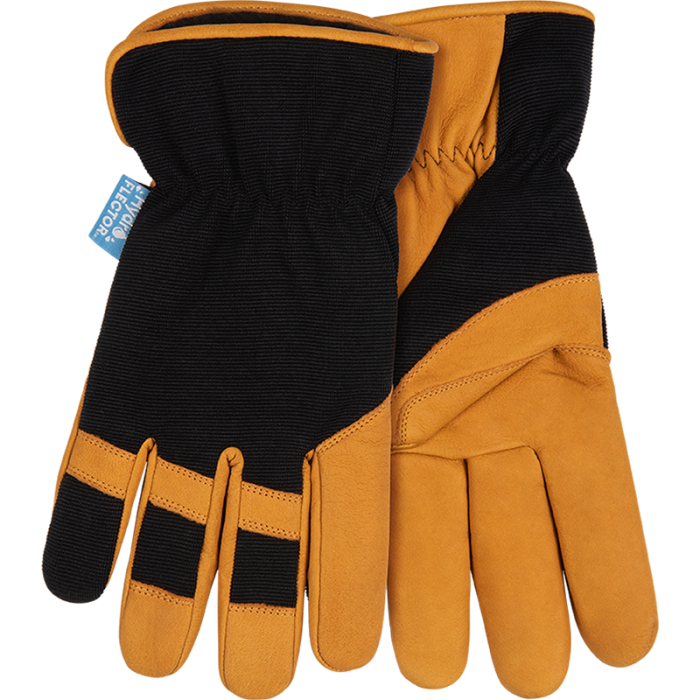 Kinco Pro™ HydroFlector™ Lined Water-Resistant Premium Grain Buffalo & Synthetic Hybrid Gloves