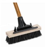Laitner Brush Company 10" Assembled deck brush with Unbreakable Connector