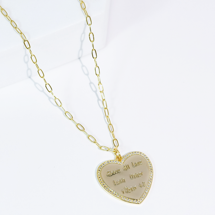 Love Each Other Gold Necklace