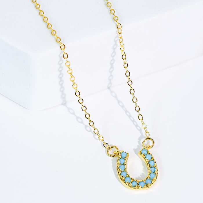 Lucky Charm Turquoise Necklace