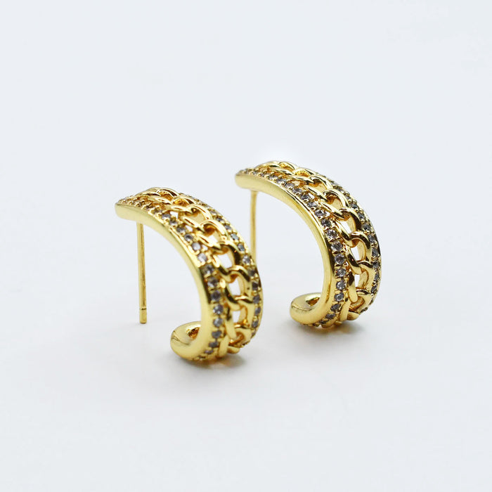 waterproof hypoallergenic earrings, tarnish free 14k gold jewelry, dainty gold earrings, gold hoop earrings, handcrafted gemstone earrings, boutique wholesale earrings, high-quality gold jewelry