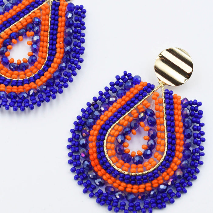 Colorful crystal statement hoop earrings with multicolor beads and sparkling stones, waterproof earrings, tarnish free jewelry, hypoallergenic earrings for sensitive skin, 24k gold dainty earrings, handcrafted gemstone earrings, gold hoop earrings, boutique wholesale earrings, trendy gold jewelry, high quality jewelry gifts