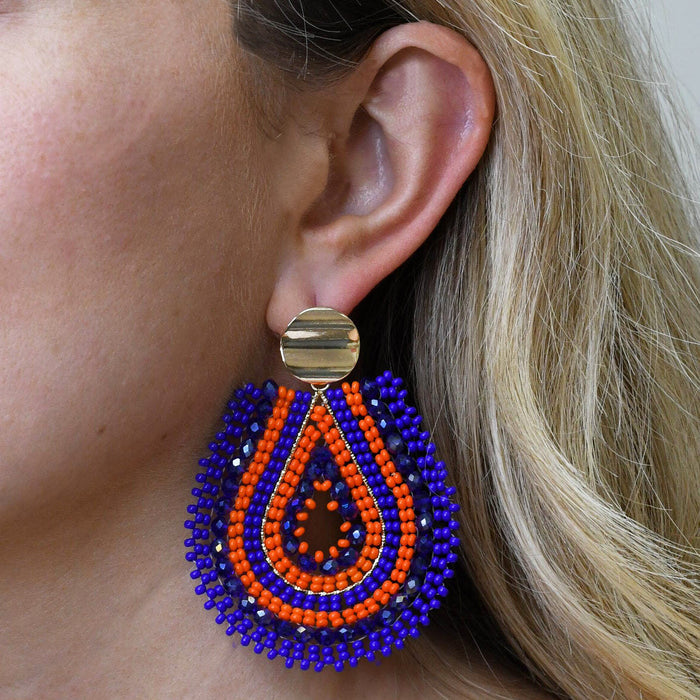 Colorful crystal statement hoop earrings with multicolor beads and sparkling stones, waterproof earrings, tarnish free jewelry, hypoallergenic earrings for sensitive skin, 24k gold dainty earrings, handcrafted gemstone earrings, gold hoop earrings, boutique wholesale earrings, trendy gold jewelry, high quality jewelry gifts