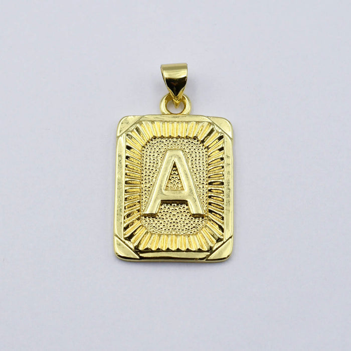Medallion Initial Charm