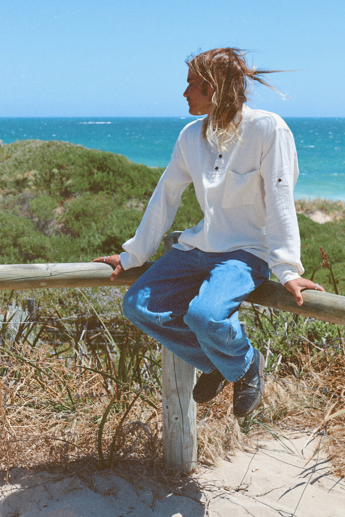 Men's Marley Button Sleeve Top