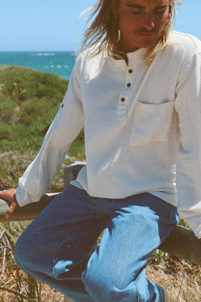 Men's Marley Button Sleeve Top