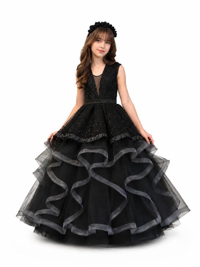 Midnight Elegance Ball Gown