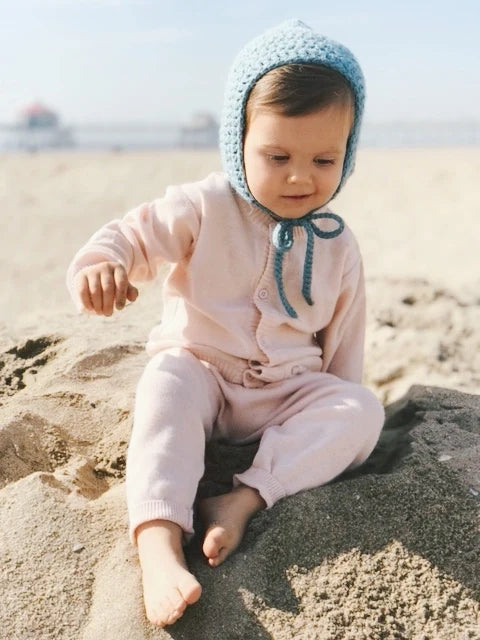 Milan Pastel Baby Button Cardigan Sweater (Organic Cotton)