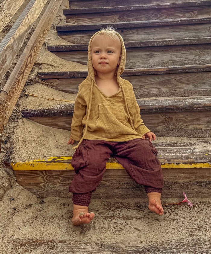 Mini Moonstone Joggers: Organic Cotton Bamboo