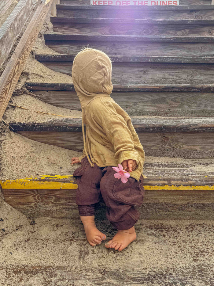 Mini Moonstone Joggers: Organic Cotton Bamboo