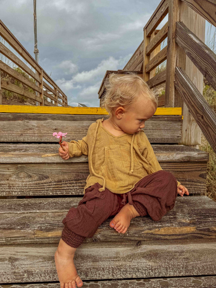 Mini Moonstone Joggers: Organic Cotton Bamboo