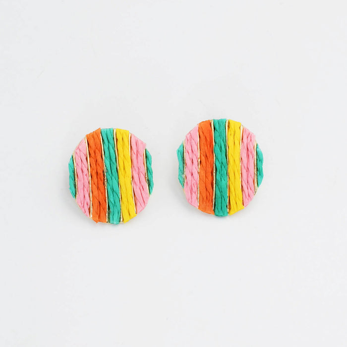 Colorful crystal statement hoop earrings with multicolor beads and sparkling stones, waterproof earrings, tarnish free jewelry, hypoallergenic earrings for sensitive skin, 24k gold dainty earrings, handcrafted gemstone earrings, gold hoop earrings, boutique wholesale earrings, trendy gold jewelry, high quality jewelry gifts