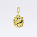 Multi Gem Sun Charm CH-104