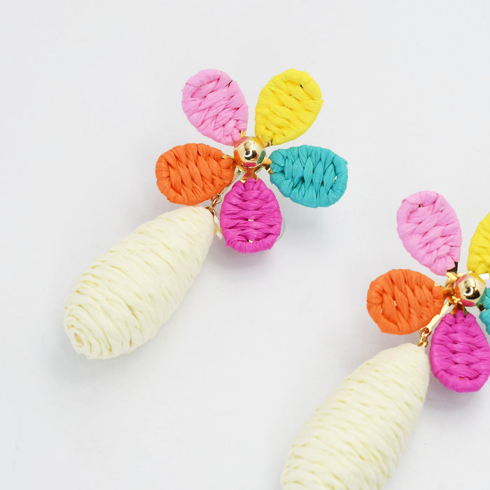 Colorful crystal statement hoop earrings with multicolor beads and sparkling stones, waterproof earrings, tarnish free jewelry, hypoallergenic earrings for sensitive skin, 24k gold dainty earrings, handcrafted gemstone earrings, gold hoop earrings, boutique wholesale earrings, trendy gold jewelry, high quality jewelry gifts