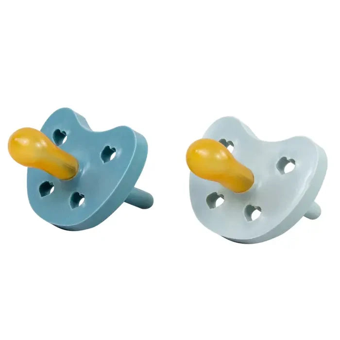 Natural 2pk Rubber Pacifier - Blue - 3-36 Months
