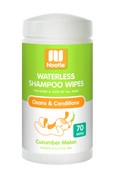 Nootie Cucumber Melon Waterless Shampoo Wipes For Dogs & Cats