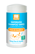 Nootie Sweet Pea & Vanilla Waterless Shampoo Wipes For Dogs & Cats
