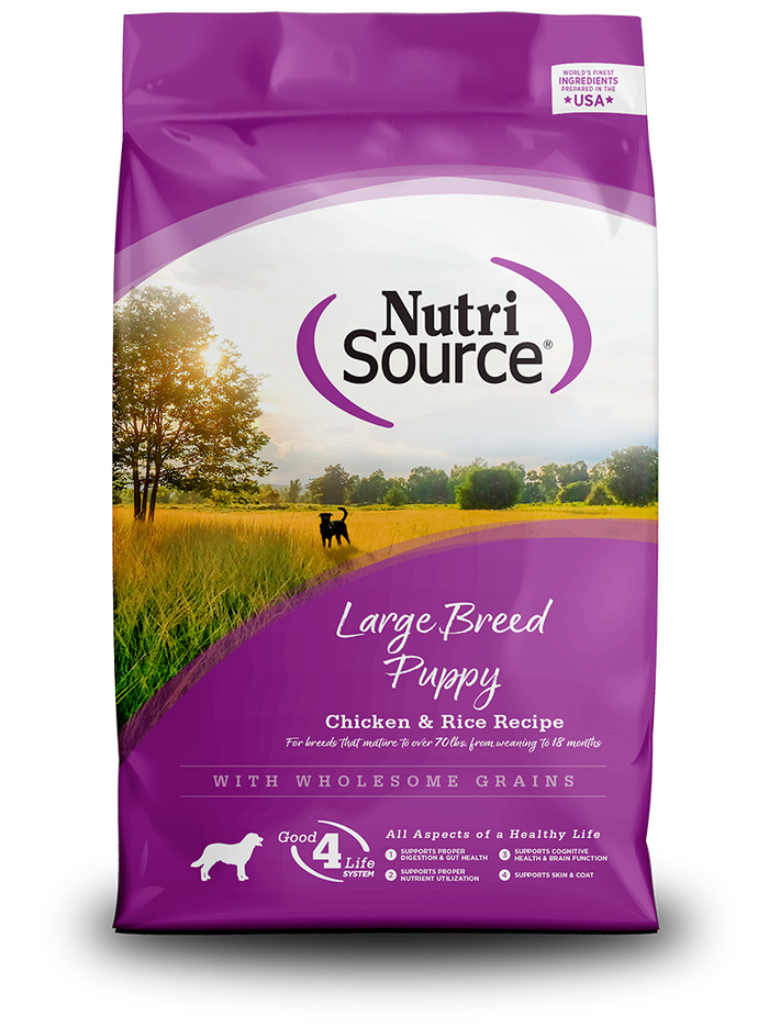 NutriSource® Large Breed Puppy Recipe Healthy Puppy Food for Large Breeds