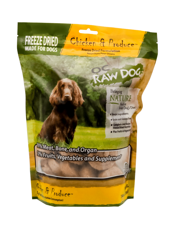 OC Raw Dog Freeze Dried Chicken & Produce Sliders