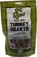 OC Raw Dog Freeze Dried Turkey Hearts 4oz