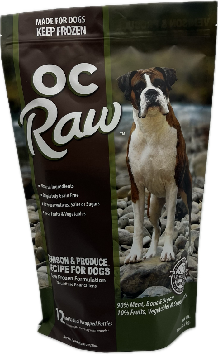 OC Raw Dog Venison & Produce