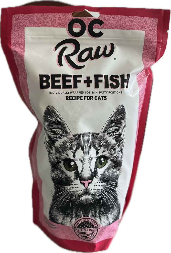 OC Raw’s Feline Beef + Fish Recipe for Cats