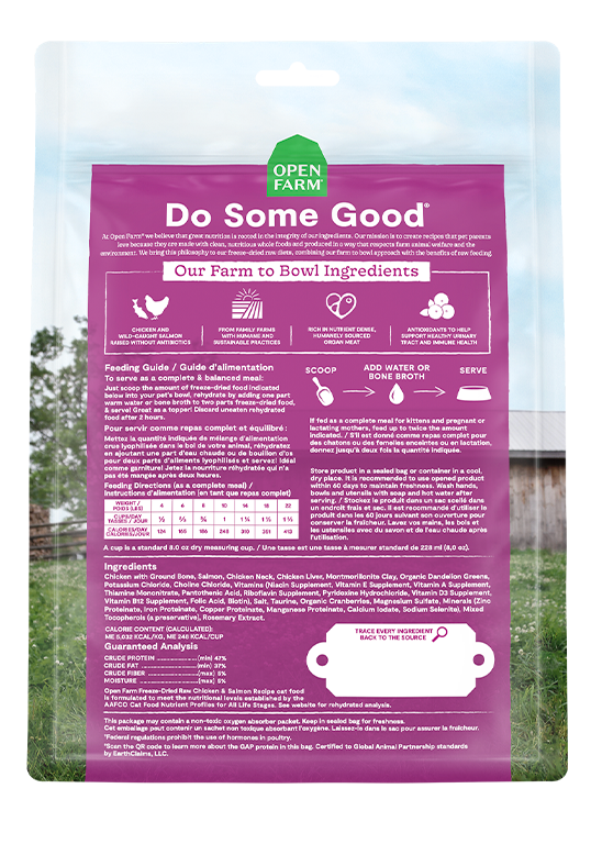 Open Farm Chicken & Salmon Freeze Dried Raw Cat Food