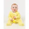 Organic Baby Banana Stripe Side Snap Footie