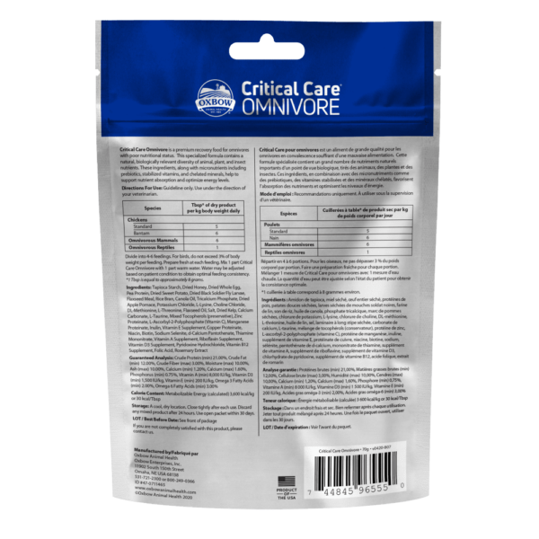 Oxbow Animal Health Critical Care Omnivore