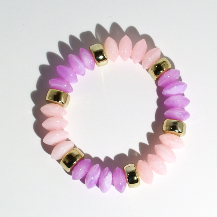 colorful gemstone jewelry, beaded fashion bracelet, gold or silver tone accessory, handcrafted beaded piece, trendy boho chic jewelry, vibrant statement wristwear, artisan handmade design, everyday stackable accessory, fashion jewelry for women, premium jewelry gift idea, boutique style wristwear, elevated modern jewelry