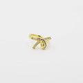 Pave Bow Gold Ring