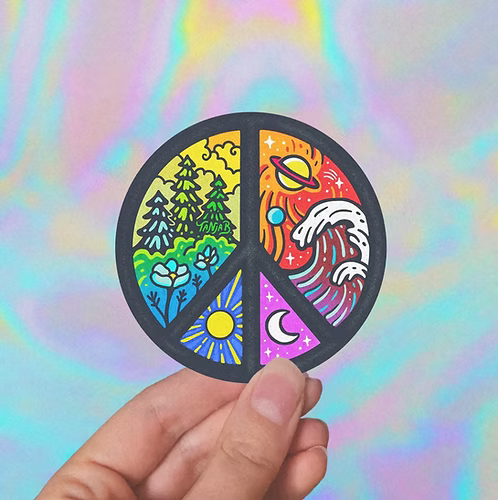 Peace Symbol Sticker
