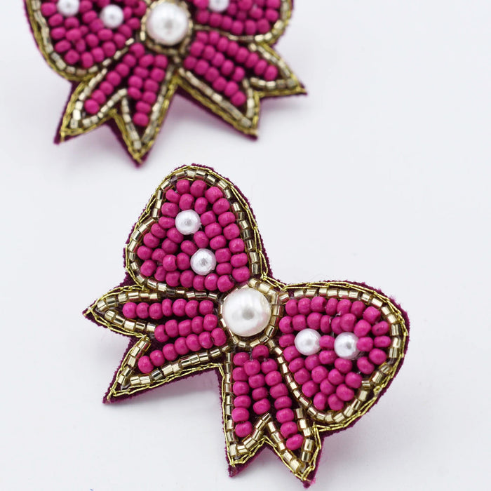 Pearly Bow Stud