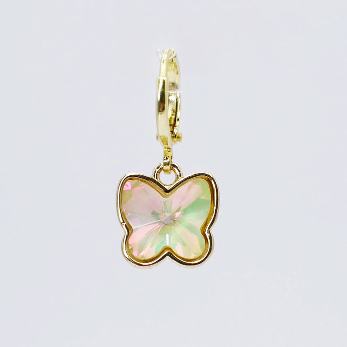 Petite Iridescent Chunky Butterfly Charm CH-367