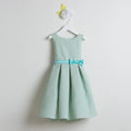 Petite Polka Dot Pleated Jacquard with Satin Bow