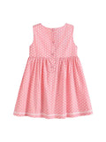 Pink Dot Floral Rooster Baby Dress