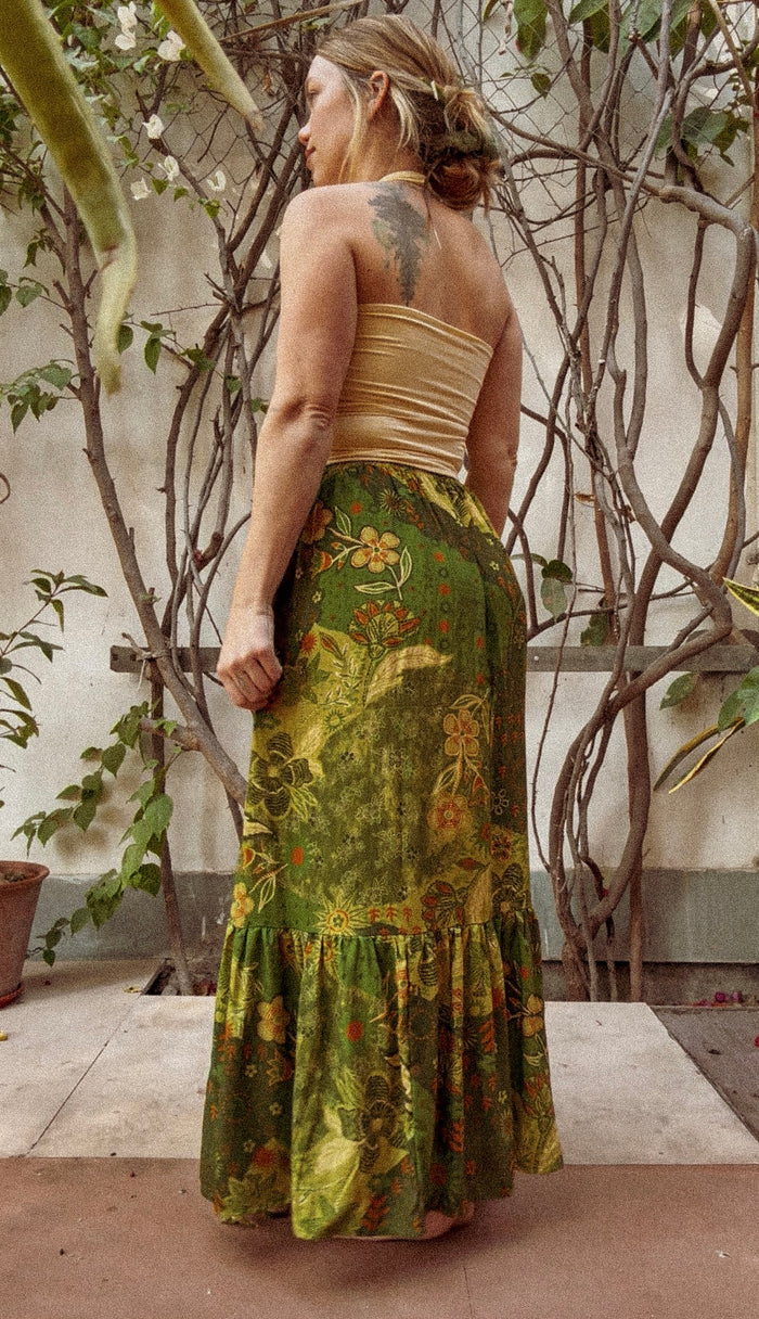 Rajkali Button Tier Skirt