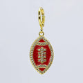 Red Football Charm CH-337