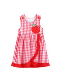 Red Gingham Apple Wrapped Skirt Baby Dress