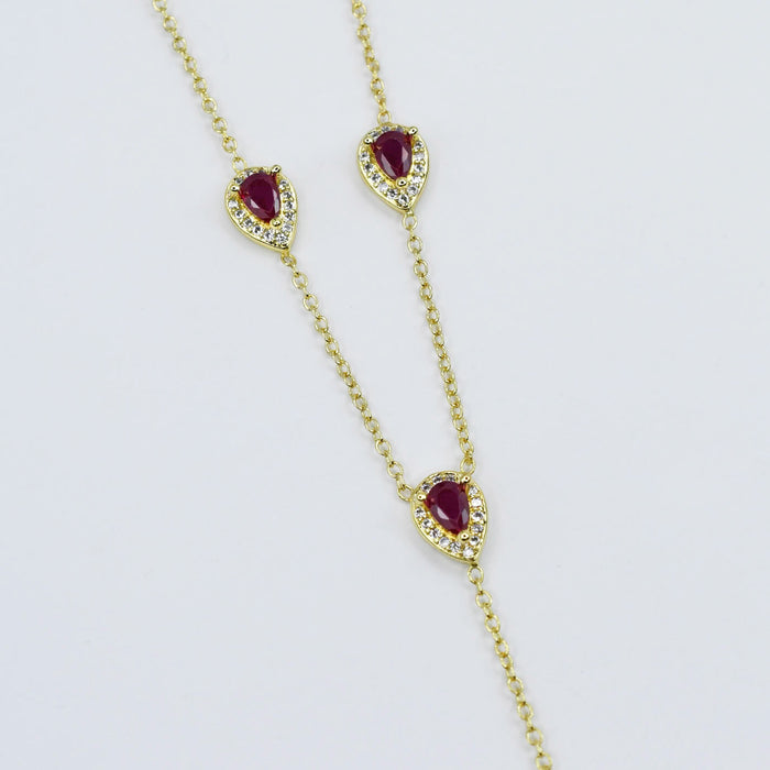 Dainty gold layered necklace, wholesale jewelry for women's boutiques, statement accessory, boutique wholesale jewelry, waterproof necklaces, statement gold necklace,trendy Gold necklace, waterproof gold necklace, hypoallergenic gold necklace,tarnish free Gold necklace, statement gold necklace gold lariat necklace with multiple red teardrop pendants