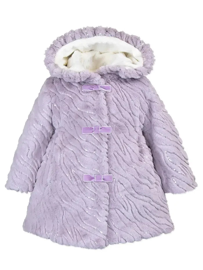 Ruffle Hood Coat